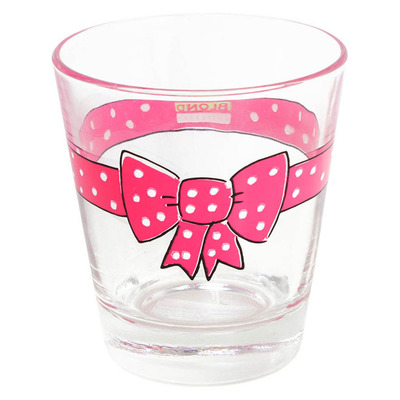 Blond Amsterdam glas donker roze