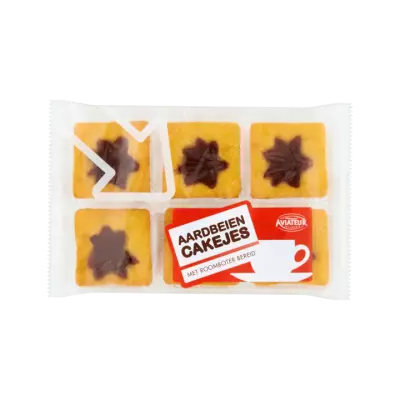 Aviateur Aardbeiencakejes met Roomboter Bereid
