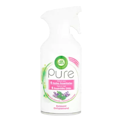 Air Wick Pure Parfum met 5 Essentiële Oliën Patchouli, Lavendel