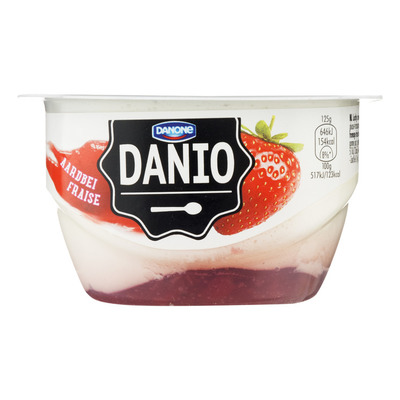 Danone Danio luchtige kwark aardbeien
