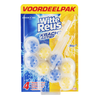 Witte Reus Toiletblok turquoise actief