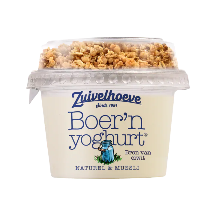 Zuivelhoeve Boer'n Yoghurt Naturel & Muesli