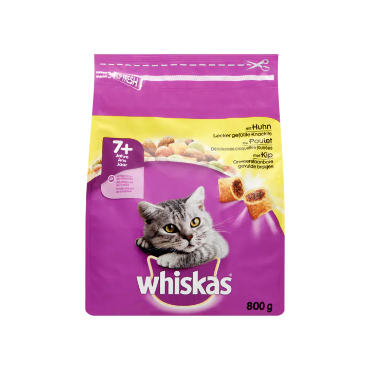 Whiskas Kattenvoer Droog Kip Senior 7+ Jaar
