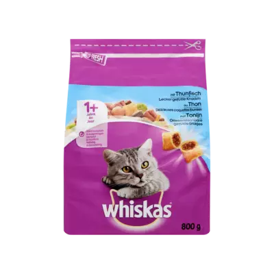 Whiskas Kattenvoer Droog Tonijn 1+