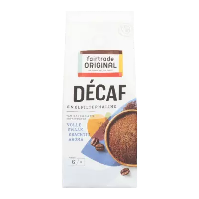 Fairtrade Original Décaf Koffie Snelfiltermaling