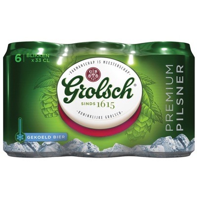 Grolsch coolcan blik 6X33 cl