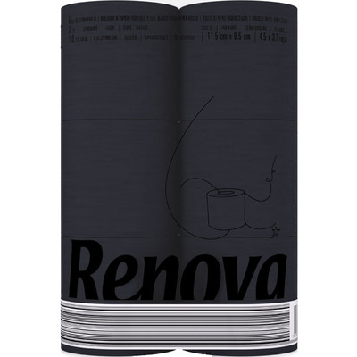 Renova Toiletpapier zwart