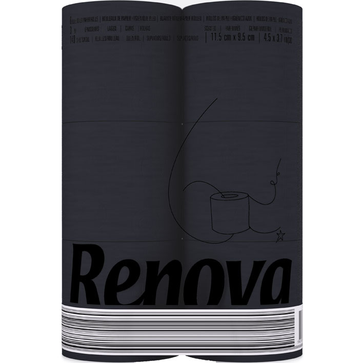 Renova Toiletpapier zwart