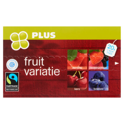 Huismerk Thee Fruitvariatie Rood 2gr Fairtrade