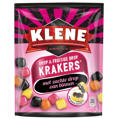 Klene Krakers fruitige drop kokos