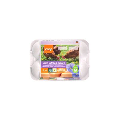 Huismerk Vrije Uitloop Eieren Omega 3 Maat M