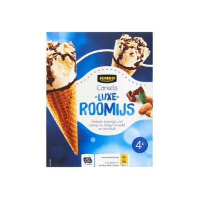 Huismerk Cornets Luxe Roomijs