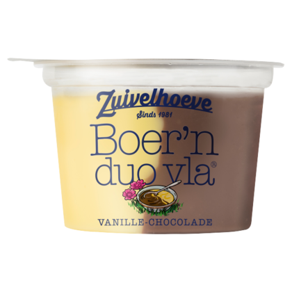Zuivelhoeve Boer'n duo vla vanille-chocolade