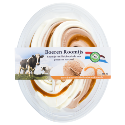 Primafrost Boeren roomijs salted caramel