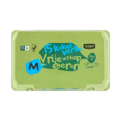 Huismerk 15 Kakel Verse Vrije Uitloopeieren M