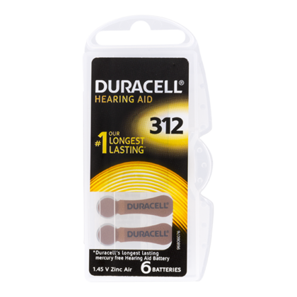 Duracell Batterij hearing aid 312