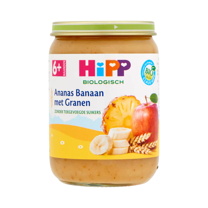 HiPP Biologisch Ananas Banaan met Granen 6+ Maanden