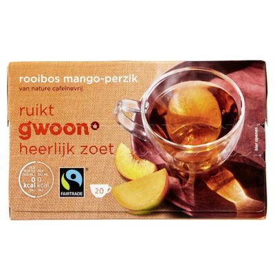 Huismerk Rooibosthee Mango Perzik 20 Stuks