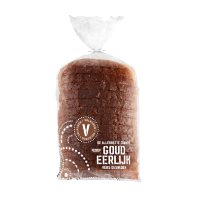 Huismerk Goudeerlijk Fijn Volkorenbrood Half (Vers Ingevroren)