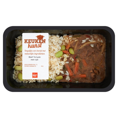 Keukenkunst Beef Teriyaki met Rijst 450 g