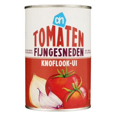 Huismerk Tomaten fijngesneden knoflook-ui