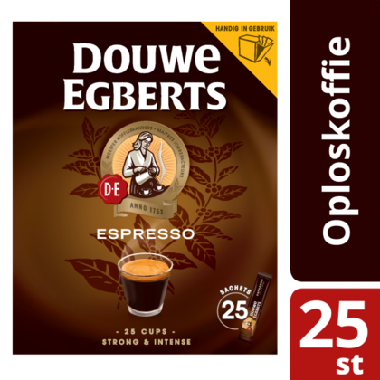 Douwe Egberts Oploskoffie Espresso sticks