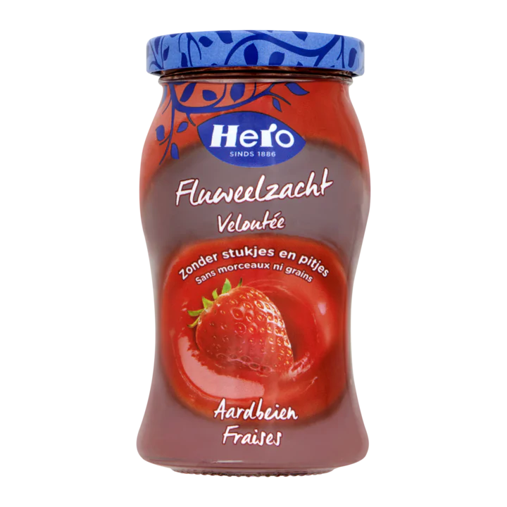 Hero Fluweelzacht Aardbeienjam