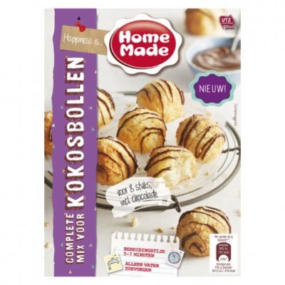 Homemade Complete mix voor kokosbollen met choco