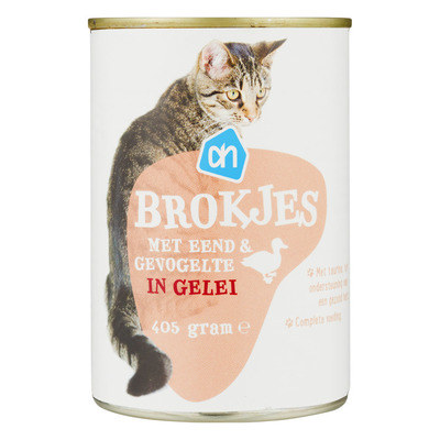 Huismerk Blik brok eend-gevogelte in gelei