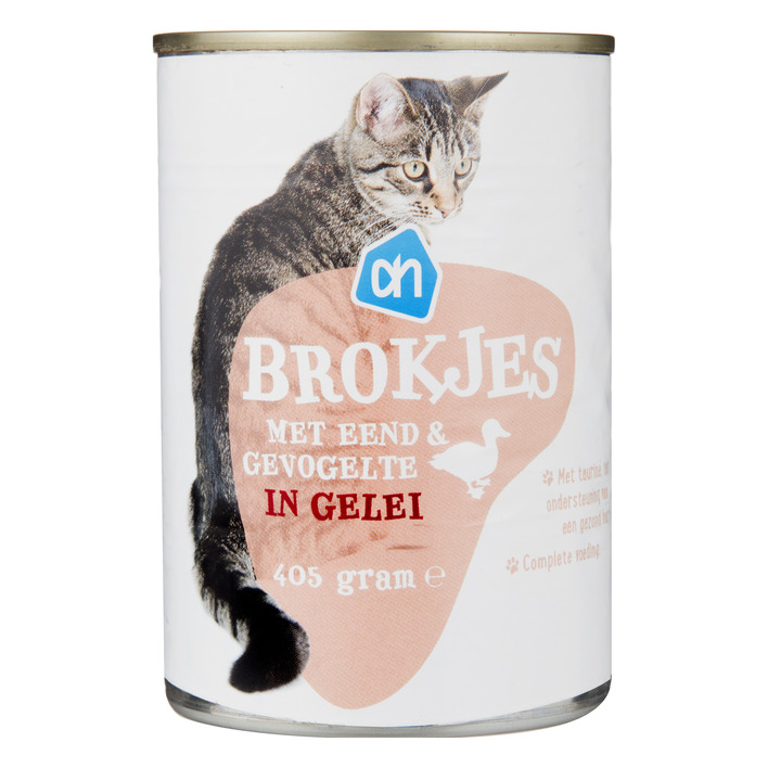 Huismerk Blik brok eend-gevogelte in gelei