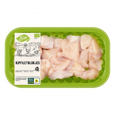 Huismerk Biologisch Biologische kipfiletblokjes