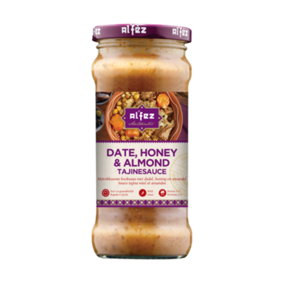 Alfez Tagine saus dadels, honing & amandel