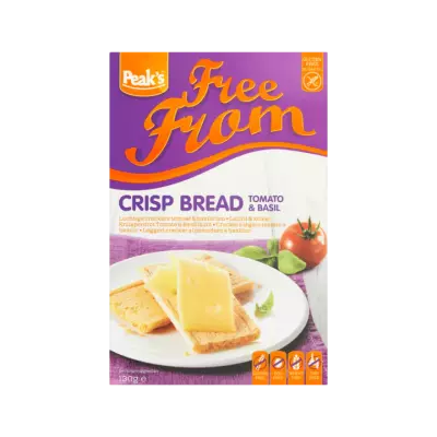 Peak's Free From Luchtige Crackers Tomaat & Basilicum