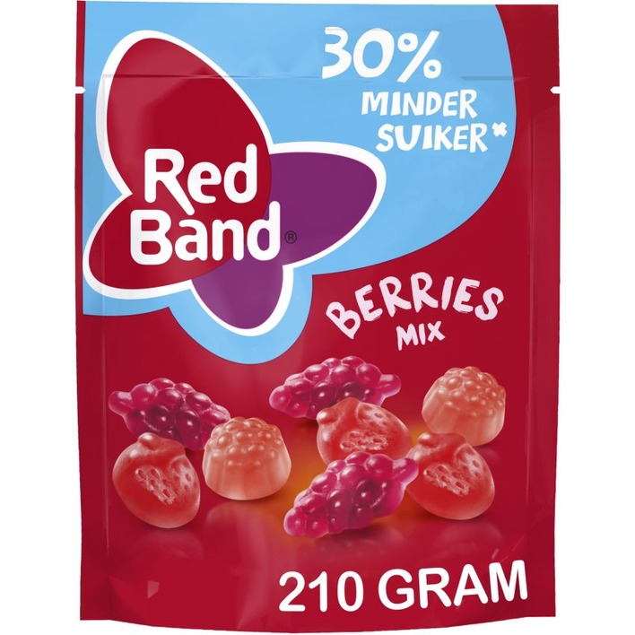 Red Band Berries mix 30% minder suiker