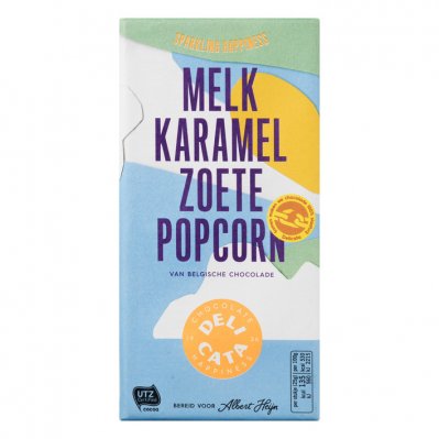 Huismerk Reep melk-karamel-zoete popcorn