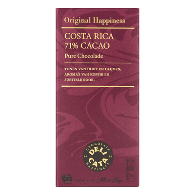 Huismerk Reep pure chocolade Costa Rica 71%