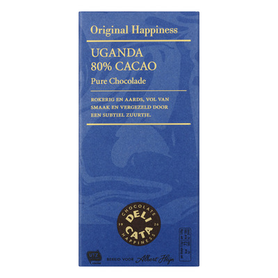 Huismerk Reep pure chocolade Uganda 80%