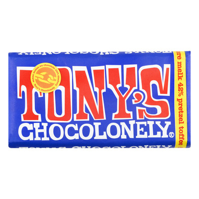 Tony's Chocolonely Donkere melkchocolade pretzel toffee
