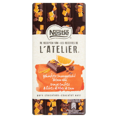 L'Atelier Puur sinaasappel cacao nibs