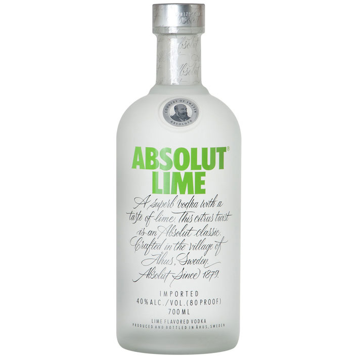 Absolut Lime flavored vodka