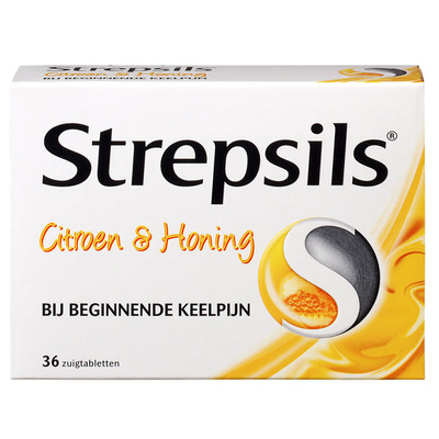 Strepsils Citroen honing zuigtabletten