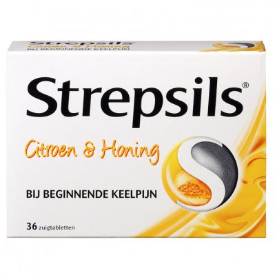 Strepsils Citroen honing zuigtabletten