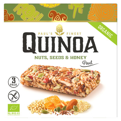 Paul's Quinoa Bars nuts, seeds & honey
