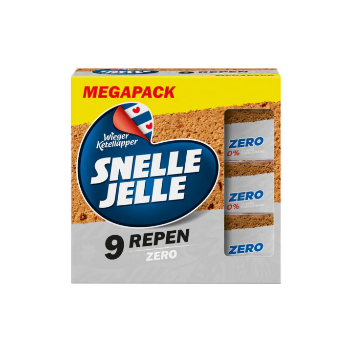 Snelle Jelle Ontbijtkoek Kruidkoek Zero Mega 9 Repen