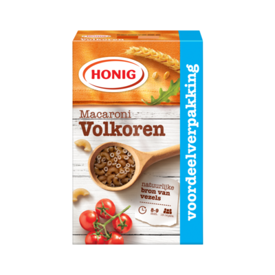 Honig Macaroni Volkoren Voordeelverpakking