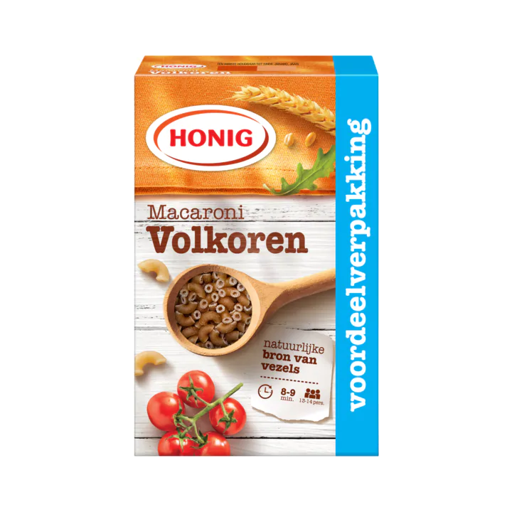 Honig Macaroni Volkoren Voordeelverpakking