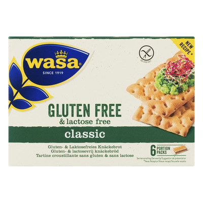 Wasa glutenvrij en lactosevrij