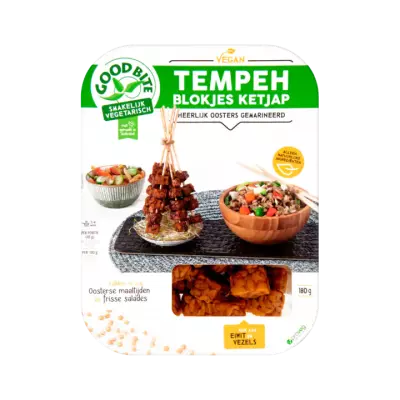 GoodBite Vegan Tempehblokjes Ketjap