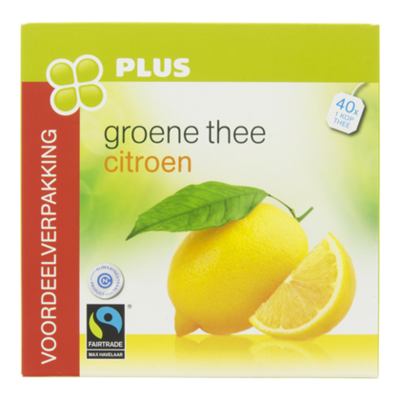 Huismerk Groene thee citroen Fairtrade