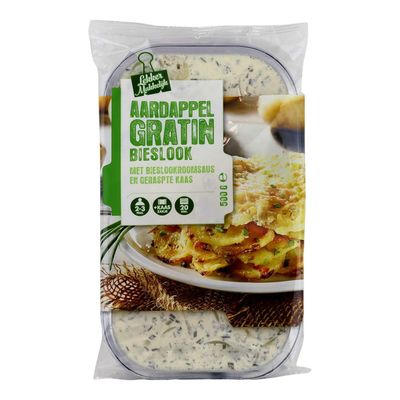 Aardappelgratin Bieslook/ui